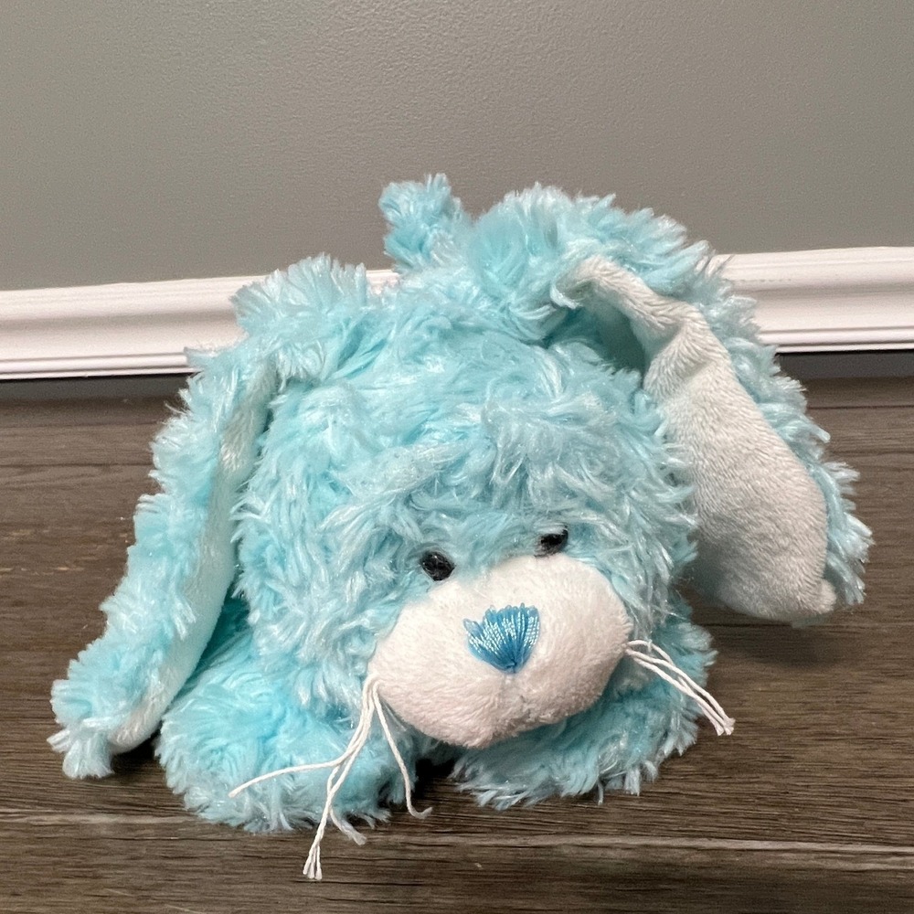 Ganz Lazy Luves Pastel‎ Blue Bunny Rabbit Plush Stuffed Animal Toy HE9831 RARE